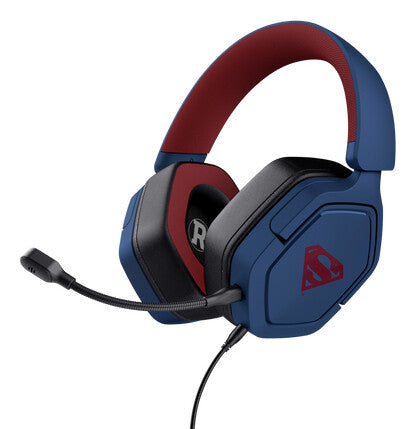 Trust GXT492SM Carus Headset Ledningsført Spil Blå, Rød