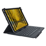 Logitech Universal Folio AZERTY Fransk Bluetooth Sort
