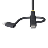 StarTech.com RLTCUB1MBK USB-kabel USB 2.0 1 m USB A Micro-USB B 0,48 Gbit/sek. Sort