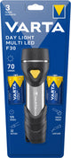 Varta Day Light Multi LED F30 Sort, Sølv, Gul Hånd lommelygte