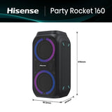Hisense Party Rocket 160 Festtaler Sort 160 W
