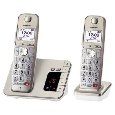 Panasonic KX-TGE262GN telefon DECT telefon Nummervisning Champagne