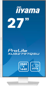 iiyama ProLite XUB2797QSU-W2 computerskærm 68,6 cm (27") 2560 x 1440 pixel Quad HD LED Hvid