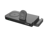 UNITEK MagMighty Combo 5 Hovedtelefoner, Smartphone, SmartWatch Sort USB Trådløs opladning Hurtig opladning Indendørs