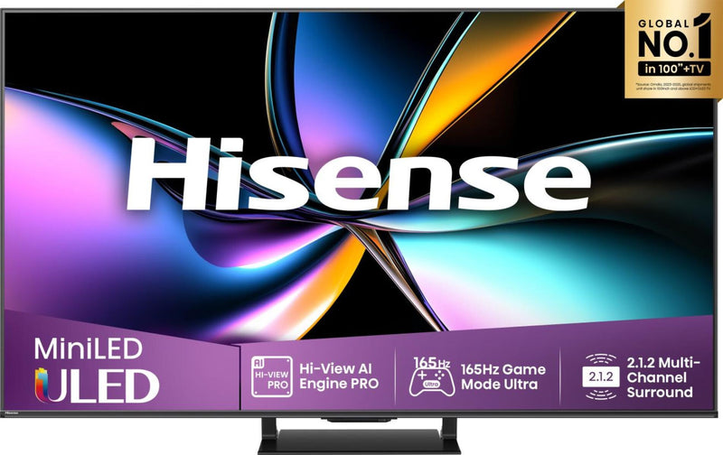 Hisense 55U7Q PRO 139,7 cm (55") 4K Ultra HD Smart TV Wi-Fi Sort 500 cd/m²