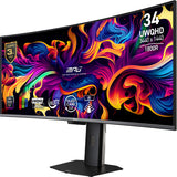 MSI MPG 341CQRDE QD-OLED X36 computerskærm 86,4 cm (34") 3440 x 1440 pixel UltraWide Quad HD Sort