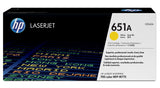 HP Original 651A LaserJet-tonerpatron, gul