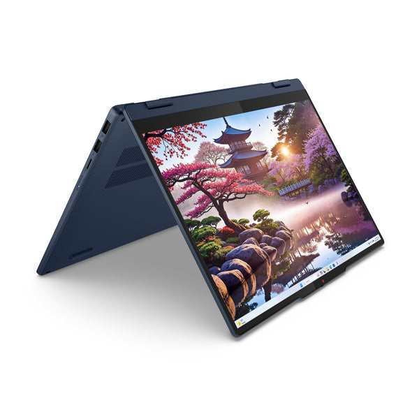 Lenovo IdeaPad 5 2-in-1 14AKP10 Copilot+ PC AMD Ryzen AI 7 350 Hybrid (2-i-1) 35,6 cm (14") Berøringsskærm WUXGA 16 GB LPDDR5x-SDRAM 1 TB SSD Wi-Fi 7 (802.11be) Windows 11 Home Tysk Blå