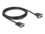 DeLOCK 88239 serielkabel Sort 3 m RS-232 DB-9