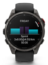 Garmin fēnix 8 Pro 3,56 cm (1.4") AMOLED 47 mm Digital 454 x 454 pixel Berøringsskærm Grå Wi-Fi GPS (satellit)