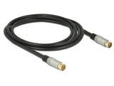 DeLOCK 88946 koaxial kabel RG-6/U 2 m IEC Sort