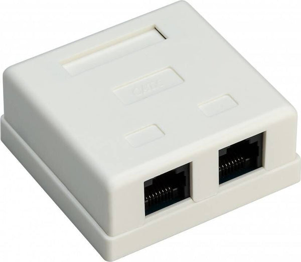 Goobay 77633 stikdåse RJ-45 Hvid