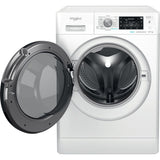 Whirlpool FFWDD1076258B vaskemaskine - tørretumbler Fritstående Front-læsning Hvid