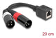 DeLOCK 88179 lydkabel 0,2 m RJ-45 2 x XLR (3-pin) Sort