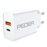 PEDEA 60040100 oplader til mobil enhed Universel Hvid Vekselstrøm Hurtig opladning Indendørs