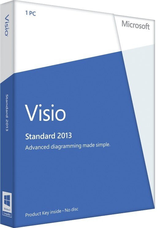 Microsoft Visio Professional 2013, OLP-NL, 1u Kortlægning 1 licens(er)