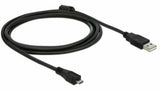 DeLOCK 82335 USB-kabel USB 2.0 2 m USB A Micro-USB B Sort