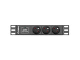 Lanberg PDU-03E-0200-IEC-BK strømforsyningsenhed (PDU) 3 AC stikkontakt(er) 1U Sort