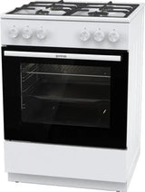Gorenje G600 GG6A10WFFM komfur og ovn Fritstående komfur Gas Gaskomfur Hvid