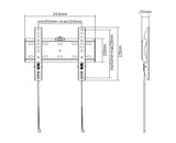 Gembird WM-42F-01 tv-beslag 106,7 cm (42") Sort
