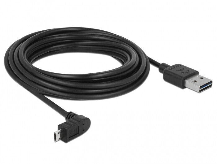 DeLOCK 85561 USB-kabel USB 2.0 5 m USB A Micro-USB B 0,48 Gbit/sek. Sort