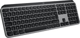 Logitech Master MX Keys S for Mac tastatur Kontor RF trådløs + Bluetooth AZERTY Fransk Aluminium, Sort