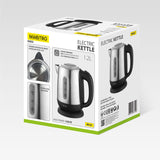Maestro MR-027 elkedel 1,2 L 1630 W Sort, Sølv
