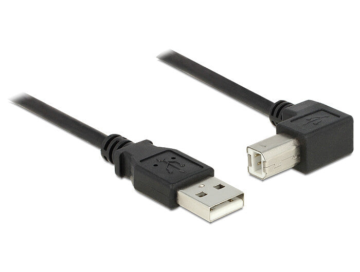 DeLOCK 5m, USB 2.0-A - USB 2.0-B USB-kabel USB A USB B 0,48 Gbit/sek. Sort