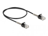 DeLOCK 87015 netværkskabel Sort 0,5 m Cat6a U/UTP (UTP)