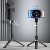 DUDAO F18 Selfie Stick Black Passiv holder Mobiltelefon/Smartphone Sort