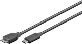 Goobay 67996 USB-kabel USB 3.2 Gen 1 (3.1 Gen 1) 1 m Micro-USB B USB C 5 Gbit/sek. Sort