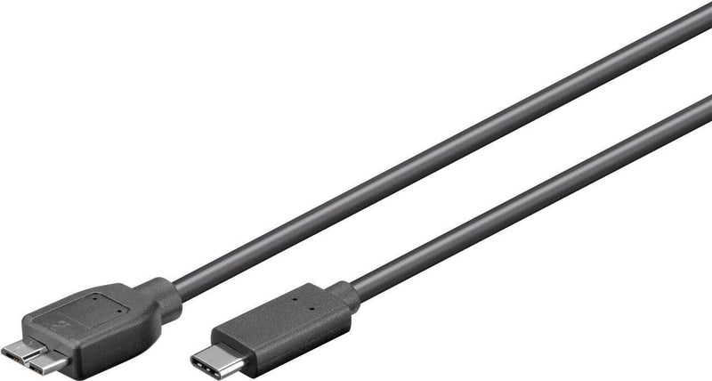 Goobay 67996 USB-kabel USB 3.2 Gen 1 (3.1 Gen 1) 1 m Micro-USB B USB C 5 Gbit/sek. Sort