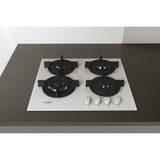 Whirlpool AKT 625/WH Sort, Hvid Indbygget 60 cm Gaskomfur 4 zone(s)