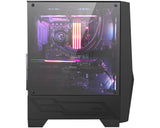 MSI MAG FORGE 100R computeretui Midi Tower Sort, Transparent