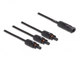 DeLOCK 88224 kabelsplitter eller -samler Kabelfordeler Sort