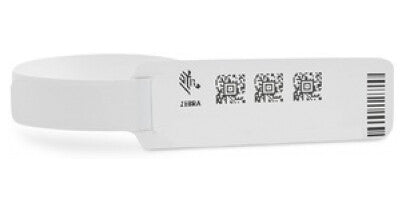 Zebra Z-Band Direct Rød, Hvid Hospitalsarmbånd