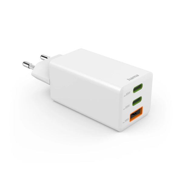Hama 00125142 oplader til mobil enhed Universel Hvid Vekselstrøm Hurtig opladning Indendørs