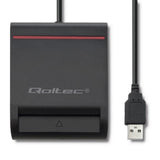 Qoltec 50642 magnetisk kortlæser USB Sort