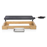 Tristar BP-2641 barbecue & grill Bordplade Elektrisk Bamboo, Sort 2200 W