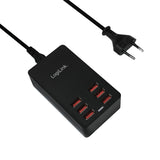 LogiLink PA0139 oplader til mobil enhed Universel Sort Vekselstrøm Indendørs