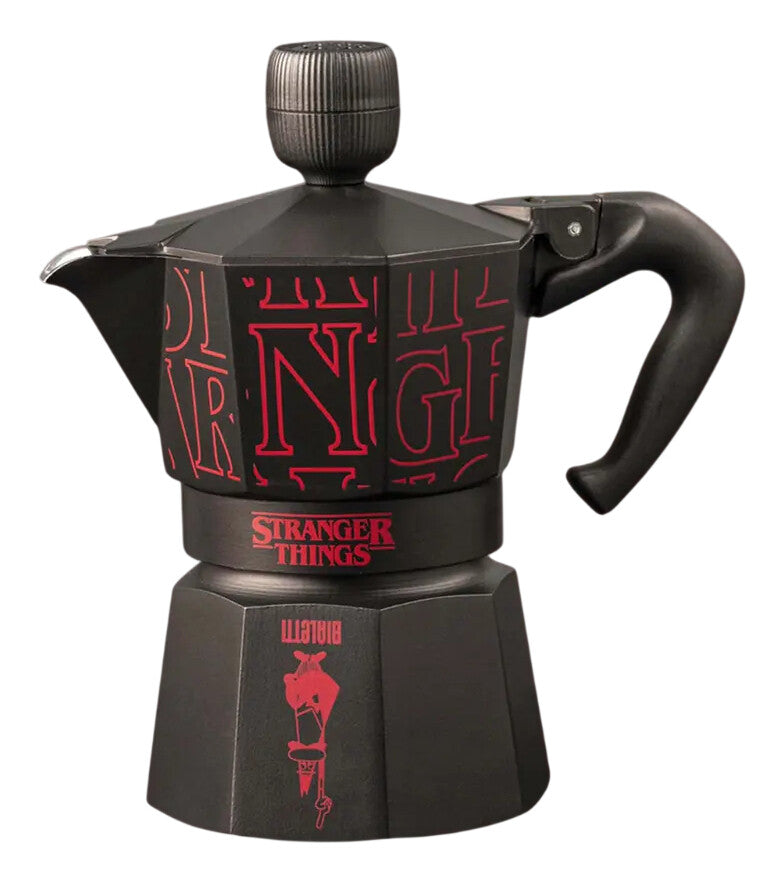 Bialetti Stranger Things Moka gryde Sort, Rød
