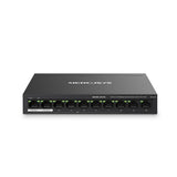 Mercusys MS110P netværksswitch Administreret Fast Ethernet (10/100) Strøm over Ethernet (PoE) Sort