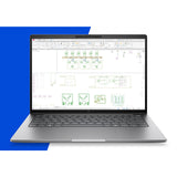 HP ZBook 8 G2i Copilot+ PC Intel Core Ultra 7 356H Mobil workstation 35,6 cm (14") WUXGA 32 GB DDR5-SDRAM 1 TB SSD NVIDIA RTX PRO 500 Blackwell Wi-Fi 7 (802.11be) Windows 11 Pro AI Workstation, AI PC Sølv