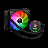 GAMDIAS AURA GL120 Processor Væskekølingssæt 12 cm Sort 1 stk