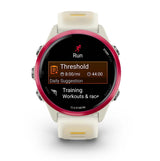Garmin Forerunner 570 3,05 cm (1.2") AMOLED 42 mm Digital 390 x 390 pixel Berøringsskærm Lyserød, Hvid Wi-Fi GPS (satellit)