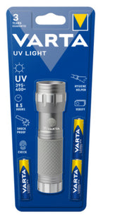 Varta 15638 101 421 lommelygte Sølv UV lommelygte UV LED