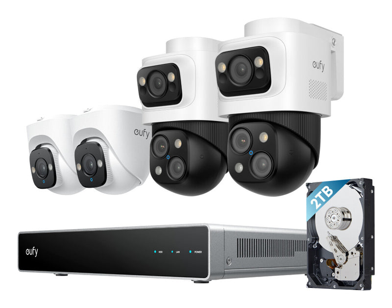 Eufy NVR Security System S4 Kugle (form) IP-sikkerhedskamera Indendørs & udendørs 3840 x 2160 pixel Loft
