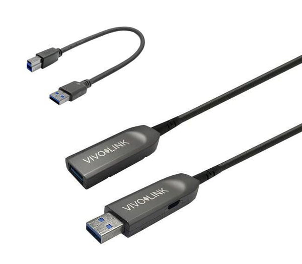 Vivolink PROUSB3AAF50 USB-kabel USB 3.2 Gen 1 (3.1 Gen 1) 50 m USB A Sort