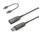 Vivolink PROUSB3AAF50 USB-kabel USB 3.2 Gen 1 (3.1 Gen 1) 50 m USB A Sort