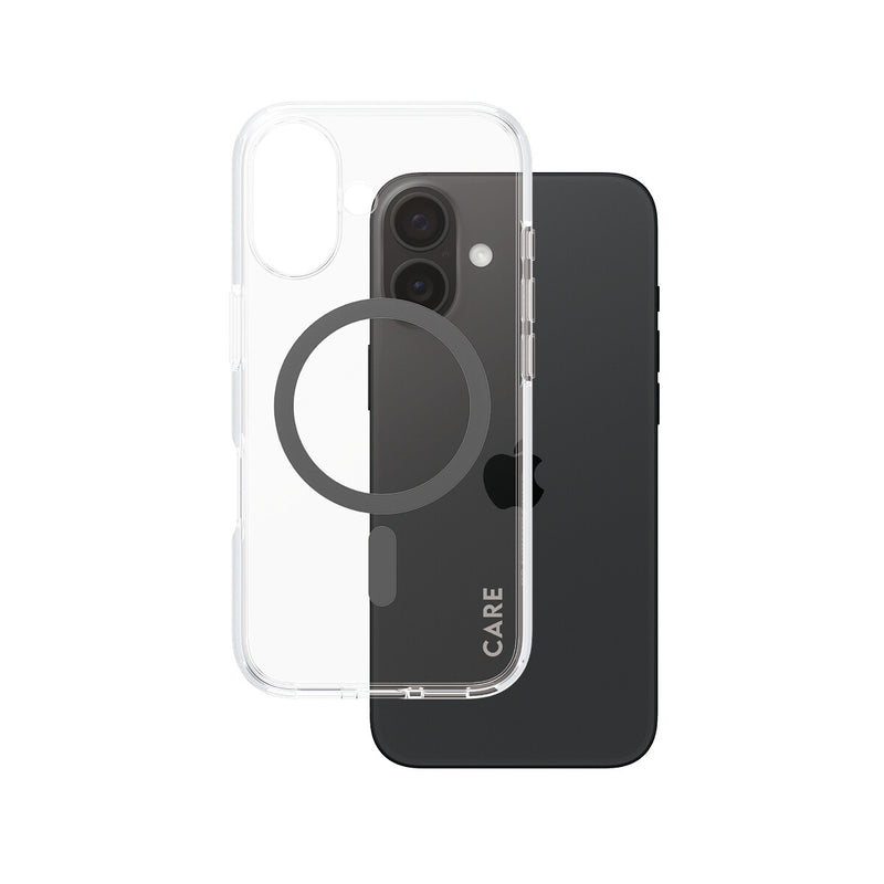PanzerGlass CARE™ by ® Urban Combat Case Transparent m. Sort MagSafe iPhone 16